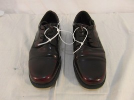 Adult Men&#39;s 10.5 Rockport Maroon Leather Lace Up Dress Work Casual Shoes NM31727 - £35.67 GBP