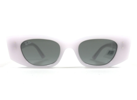 Ray-Ban Sonnenbrille Rb4427 Kat 6759/11 Poliert Weiß Lila W / Dunkelgrau Gläser - $99.06