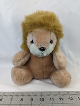 Crown Tan Lion Plush 8 Inch Vintage Stuffed Animal Toy - $14.95