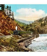Pulp Mills Dam Train Postcard Railroad Floriston California c1950-60 PCBG8A - €17,30 EUR