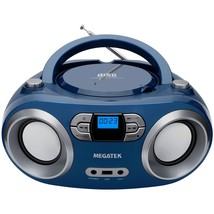Portable Cd Player Boombox With Fm Radio, Bluetooth, Usb, Aux-In And Headphone J - £69.94 GBP