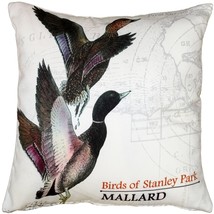 Mallard Bird Pillow 18X18, with Polyfill Insert - £40.12 GBP