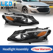 Halogen Headlights Assembly W/Bulbs for 2019-2021 Chevy Malibu Replacement - £180.85 GBP