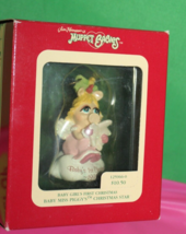 Carlton Jim Henson&#39;s Muppet Babies Miss Piggy Baby Girl&#39;s First Christmas 1993 - £23.21 GBP