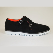 Men Tayno Dressy Casual Soft Suede Comfortable Double Buckle #Freshman Black image 8