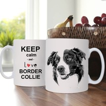 Border Collie, Cup with dog, Mug, Pet, ceramic, hardness and durability - £10.39 GBP