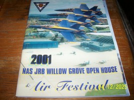 2001 NAS JRB Willow Grove Open House Air Festival Show Program MINT - $468.48 MXN