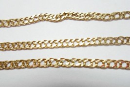 Authenticity Guarantee 
18k 750 Yellow Gold 19&quot; Fancy Cuban Curb Chain Neckla... - £412.73 GBP