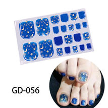 GD 056 Full size Nail Wraps Stickers Polish Manicure Art Self Stick Deco... - £3.93 GBP