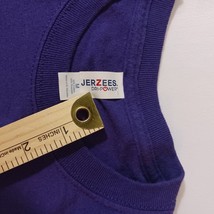 Jerzees Dri-Power TIGER PRIDE Men's Purple Cotton Blend T-Shirt Long Sleeve Sz M image 4