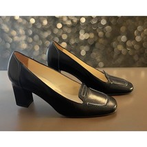 Anne Taylor Black Women&#39;s Shoes Chunky Heels Size 6.5 M Pumps - $36.47