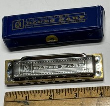 VTG M Hohner Blues Harp Harmonica Key of G Made in Germany Original Case Box - $24.18