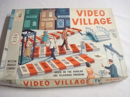 Complete Video Village 1960 TV Board Game Milton Bradley - £11.80 GBP