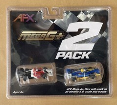 AFX (Tomy) Ho Slotcar Mega G+ Formula Slot Car 2 Pack Ho Scale 1/87 Afx2... - $79.99