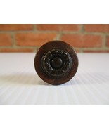 Antique Radio Knob Fancy Design Wood 1 1/8 inch 1930s 1940s - $15.50