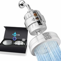 Luxury Gift Box 15-Stage Shower Filter Head High Pressure With Vitamin C &amp; E - £10.84 GBP