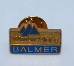Westar Mining Balmar Coal Logo Collectible Pin Pinback Button Gold Blue ... - $17.58