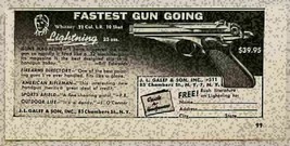 1956 Print Ad Whitney .22 Cal. Lightning 10 Shot Pistols New York,NY - $10.21