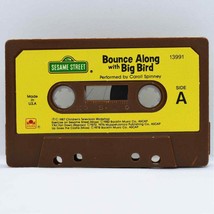 Vintage Sesame Street Bounce Along With Big Bird Golden Book Cassette Tape 0522! - £19.73 GBP