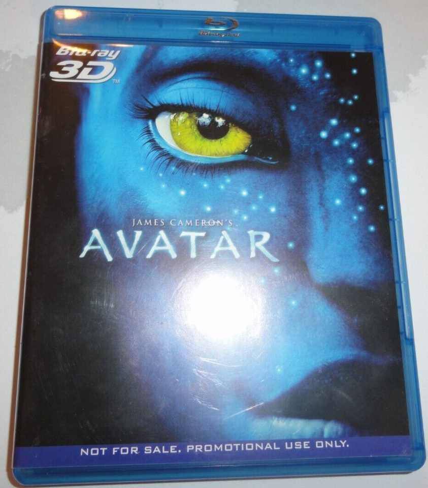 JAMES CAMERON&#39;S AVATAR BLUE-RAY 3D PANASONIC EXCLUSIVE PG-13 MOVIE CD - $9.58
