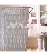 Shower Curtain Plain Lace Polyester Shower Partition Lace - $84.59 CAD