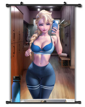 Various sizes Hot Anime Poster Elsa Home Decor Wall Scroll Painting - £12.32 GBP+
