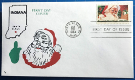 U.S. #2064 20¢ Santa Claus (1983) Printed &amp; Hand Painted FDC by Tom Fous... - £3.18 GBP