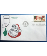 U.S. #2064 20¢ Santa Claus (1983) Printed &amp; Hand Painted FDC by Tom Fous... - £3.19 GBP