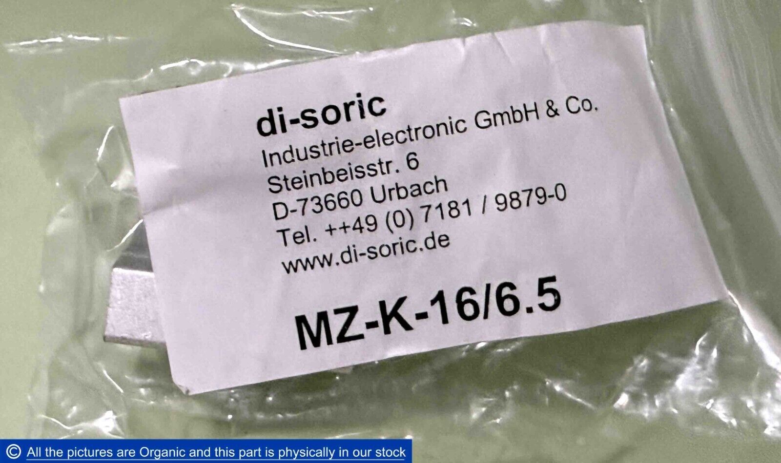 di-soric MZ-K-16/6.5 Sensor Bracket for DI-SORIC Magnetic Field Sensors - $48.00