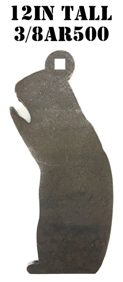 12&quot; Steel Shooting Targets - 3/8&quot; AR500 Prairie Dog Animal Silhouette Ha... - $40.58