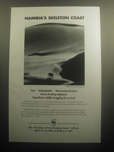 1993 WWF World Wildlife Fund Advertisement - Namibia&#39;s Skeleton Coast - £12.07 GBP