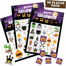 Bingo Game Set 30 Player Cards Pack Halloween Party Games for Kids Adults Family - £18.75 GBP