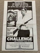 Challenge 1974, Crime/Drama Original Vintage One Sheet Movie Poster  - £39.56 GBP