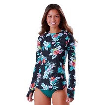 $109 Tommy Bahama Tropical Top Small 6 8 Floral Springs Long Sleeve Colorful NWT - £57.83 GBP