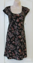 SO® Raglan Femme Mini Dress BLACK PAISLEY Women&#39;s JR Sz S NWT MSPR$30 - $365.67 MXN