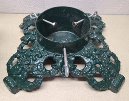 VTG Heavy Cast Iron Large Christmas Tree Stand 15&quot; Base Trees up to 6&quot; D... - $139.21