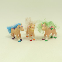 Vtg Lanard Horse Pony Plastic Blue White Green Hair 1994 (Lot of 3) - $11.75