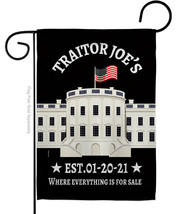 Traitor Joe&#39;S Sales Garden Flag Political 13 X18.5 Double-Sided House Ba... - £15.96 GBP