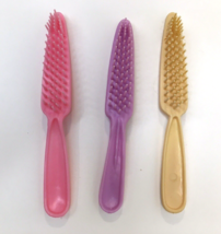 Vintage Barbie Hair Brush Lot 3pc Pastel Colors 1980s - $13.00