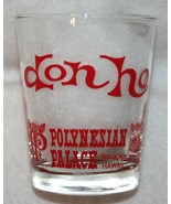 Vintage DON HO Hawaii Polynesian Palace Reef Towers Hotel Bar Rocks Glass - $19.79