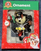2000 Looney Tunes Taz Tasmanian Devil Motorcycle Christmas Ornament Trevco - £11.21 GBP