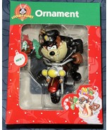 2000 Looney Tunes Taz Tasmanian Devil Motorcycle Christmas Ornament Trevco - £8.40 GBP