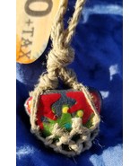 Hand painted Hemp Necklace - $17.36 CAD