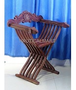 ANTIQUE MEDIEVAL RENAISSANCE SAVONAROLA FOLDING X CHAIR - €340,46 EUR