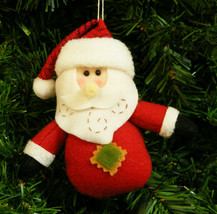 PLUSH SANTA CLAUS CHRISTMAS TREE ORNAMENT- NEW!!! - $6.88
