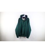 Vintage 90s Streetwear Mens XL Faded Thermal Waffle Knit Lined Hoodie Sw... - $1,825.34 MXN