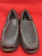 Mens 9.5D dr. scholl’s Sport Brown Leather Loafer Slip on 902337 - £21.42 GBP