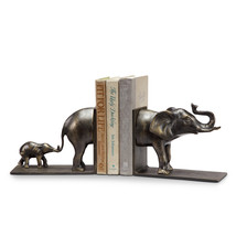 SPI Aluminum Elephant and Baby Bookends - £128.54 GBP