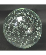 Paperweight Glass Bubble Clear Round 4&quot; Diameter - $502.73 MXN