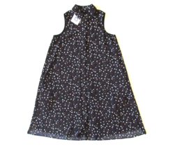 NWT Anne Klein Geo Confetti Floral Foliage Sleeveless Button Down Shirt Dress 6 - £22.58 GBP